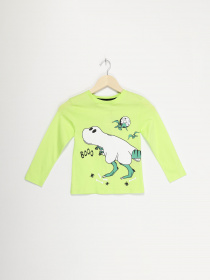 Лонгслів H&M модель 0882894_салатовий комб. Фото