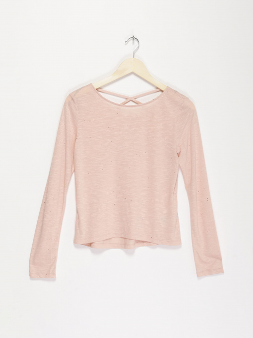 Лонгслив H&M модель 08878091_с.рожевий Фото