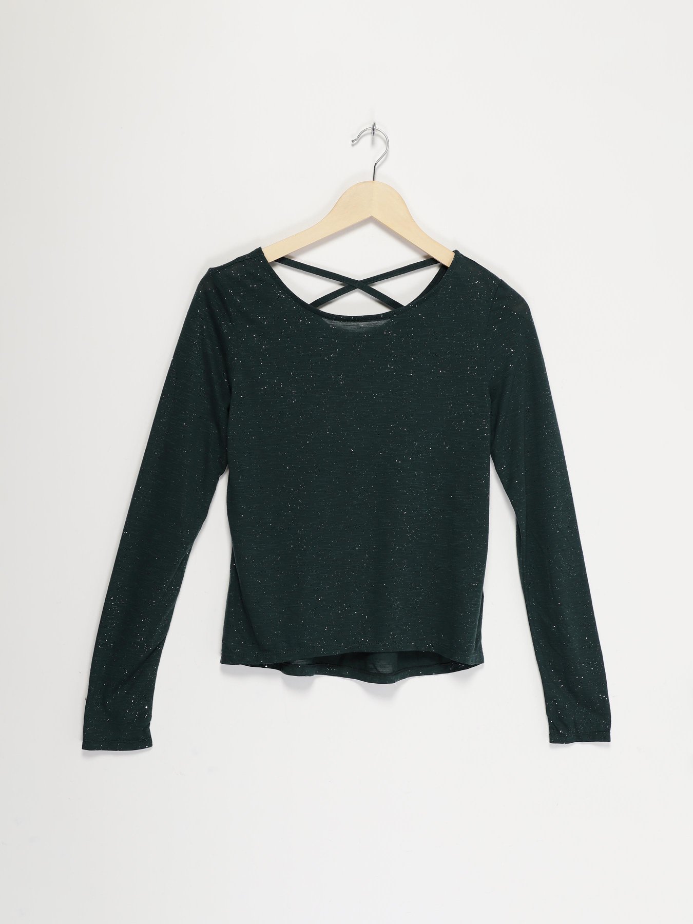 Лонгслів H&M модель 08878091_т.зелений Фото