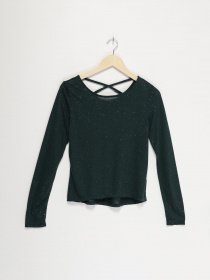 Лонгслів H&M модель 08878091_т.зелений Фото