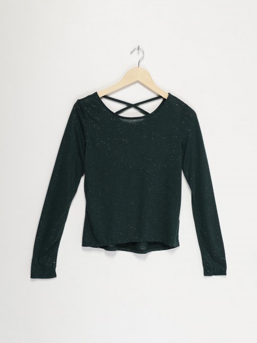 Лонгслів H&M модель 08878091_т.зелений Фото