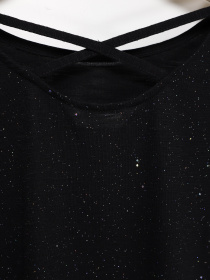 Лонгслив H&M модель 08878091_чорний Фото