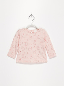 Лонгслів H&M модель 0888567_с.рожевий комб. Фото