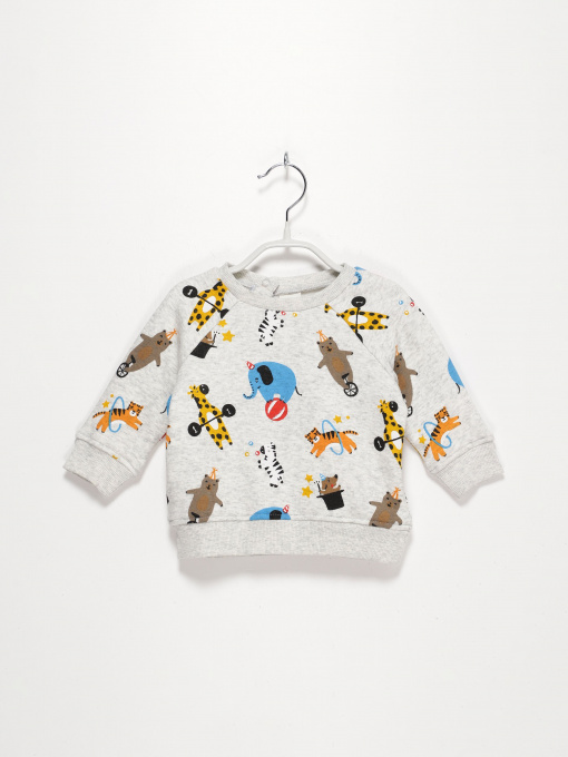 Свитшот H&M модель 0652853_с.сірий комб. Фото