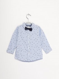 Рубашка H&M модель 0890700_синій комб. Фото