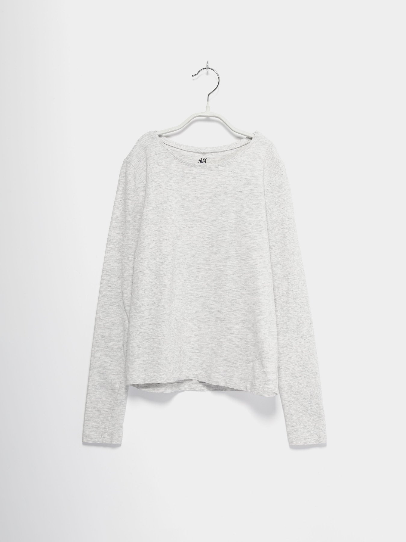 Лонгслив H&M модель 0890717_сірий Фото