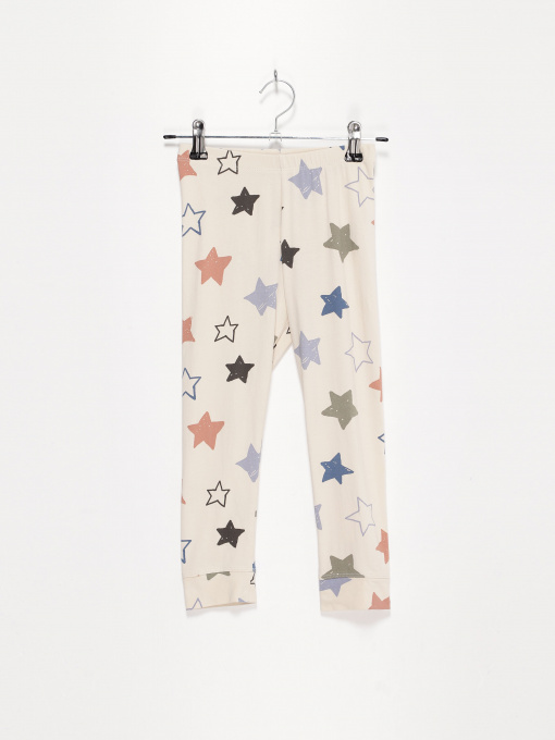 Леггинсы H&M модель 0891750_с.бежевий комб. Фото