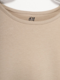 Платье мини H&M модель 0894489_бежевий Фото