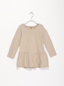 Платье мини H&M модель 0894489_бежевий Фото