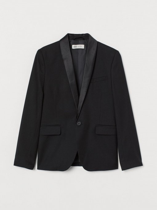 Пиджак H&M модель 0792289_чорний Фото