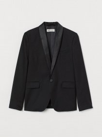 Пиджак H&M модель 0792289_чорний Фото