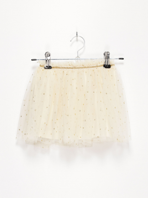 Юбка мини H&M модель 0895330_молочний Фото