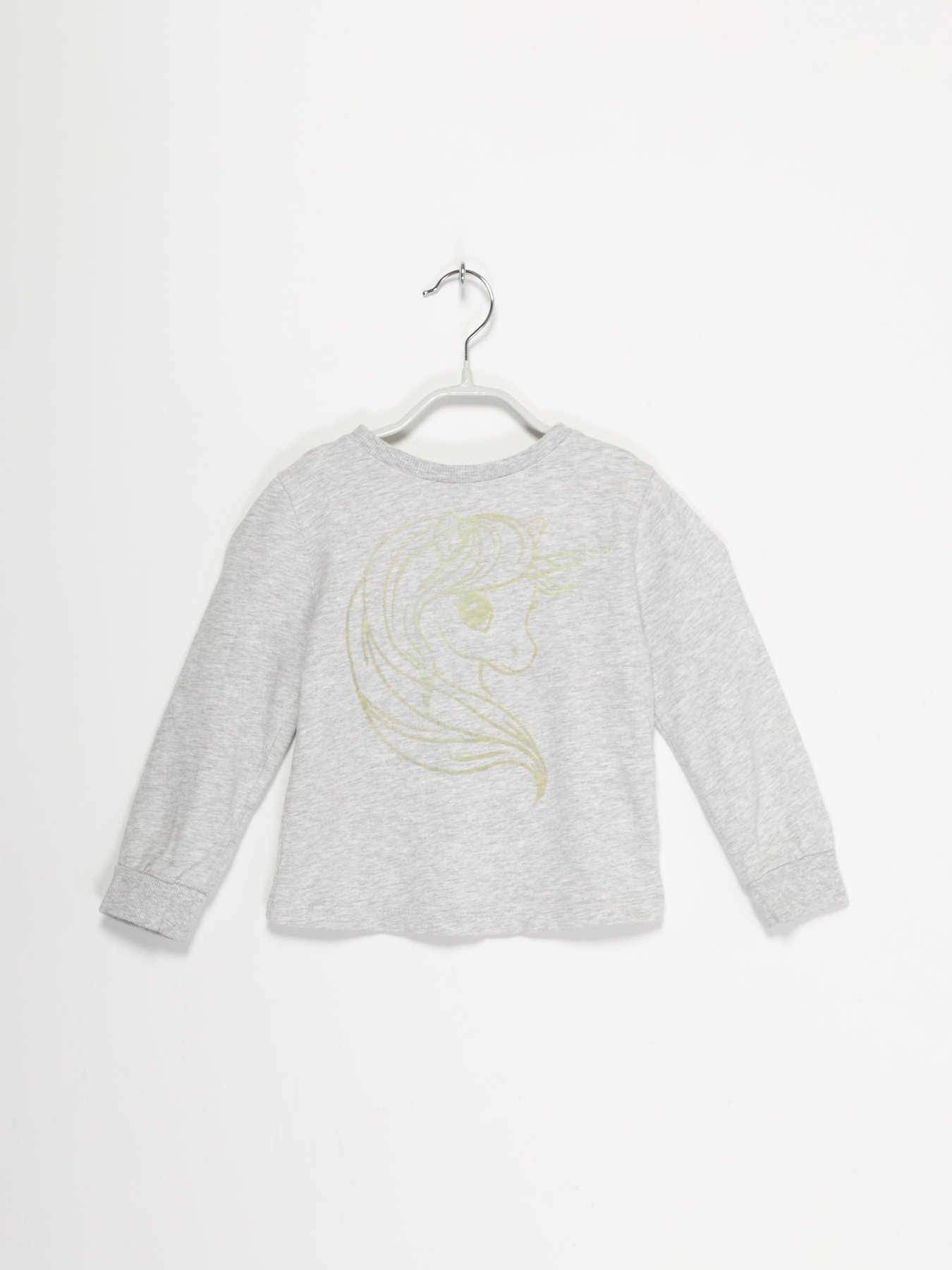 Лонгслів H&M модель 0909348_сірий комб. Фото