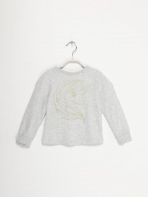 Лонгслів H&M модель 0909348_сірий комб. Фото