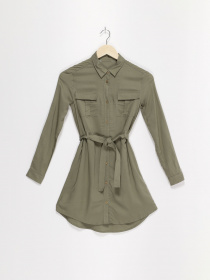 Платье мини H&M модель 0923194_хакі Фото