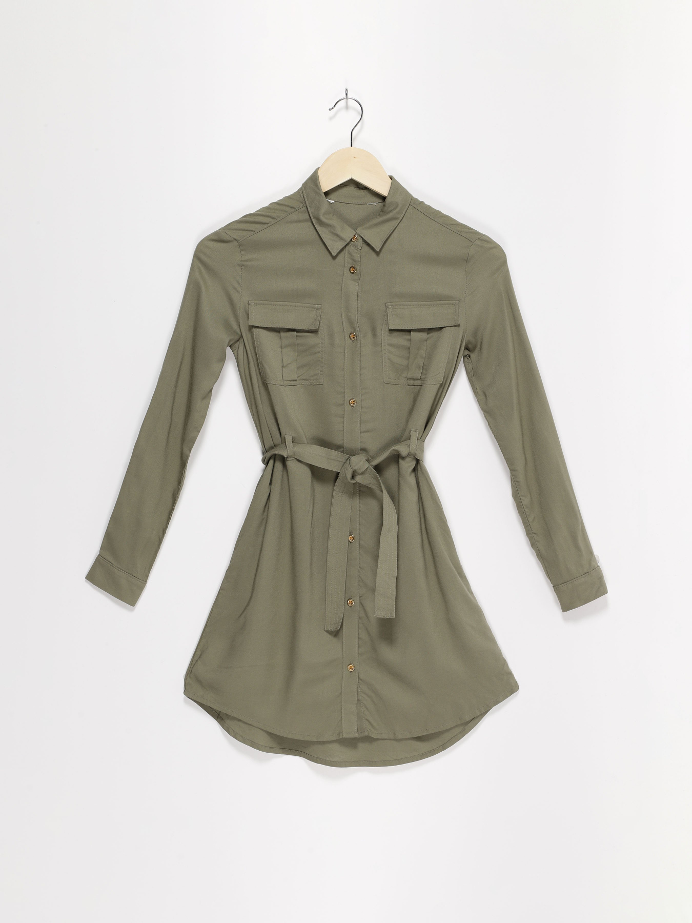 Платье мини H&M модель 0923194_хакі Фото