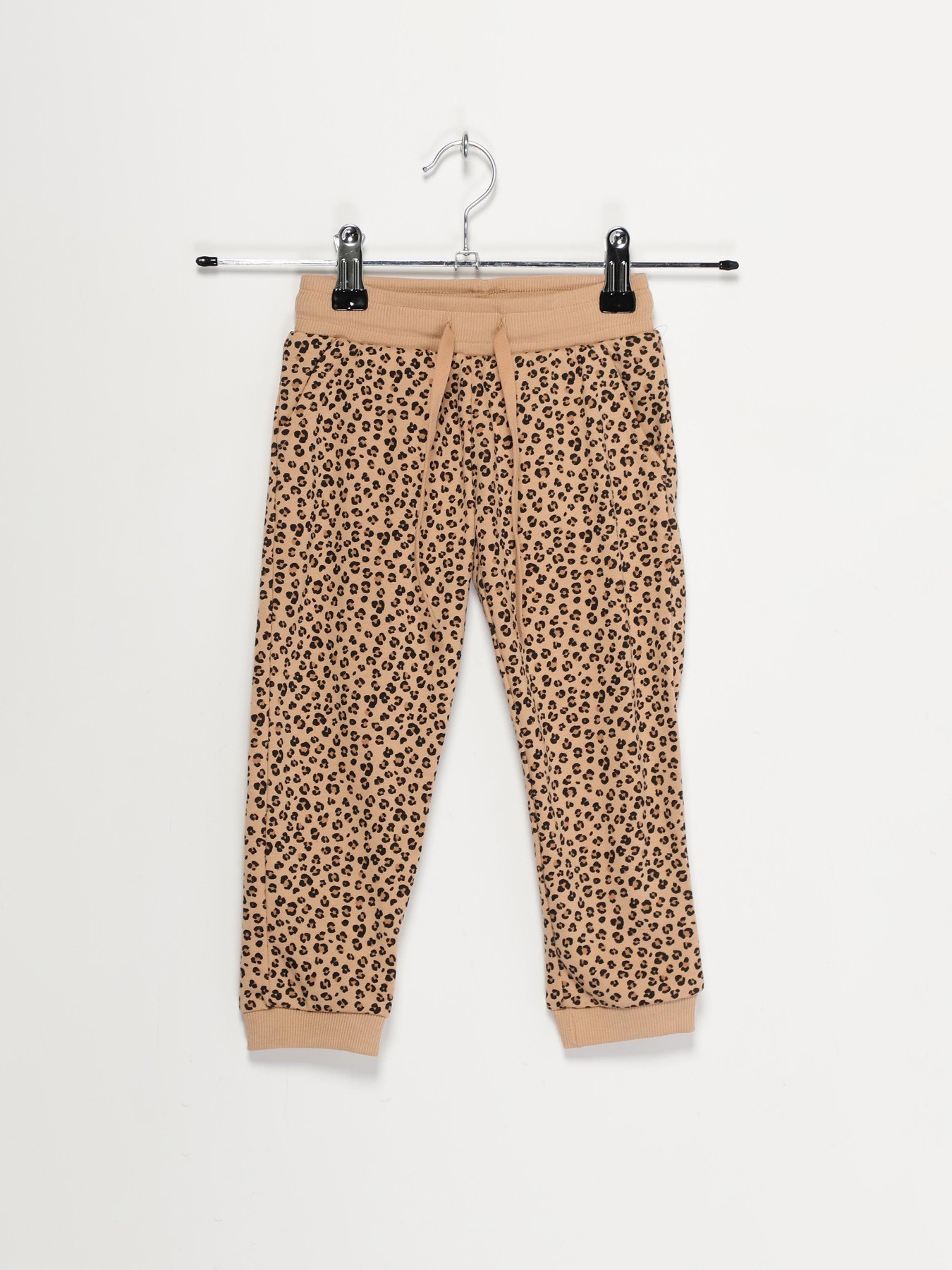 Штаны спортивные H&M модель 09251752_бежевий комб. Фото