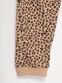 Штаны спортивные H&M модель 09251752_бежевий комб. Фото