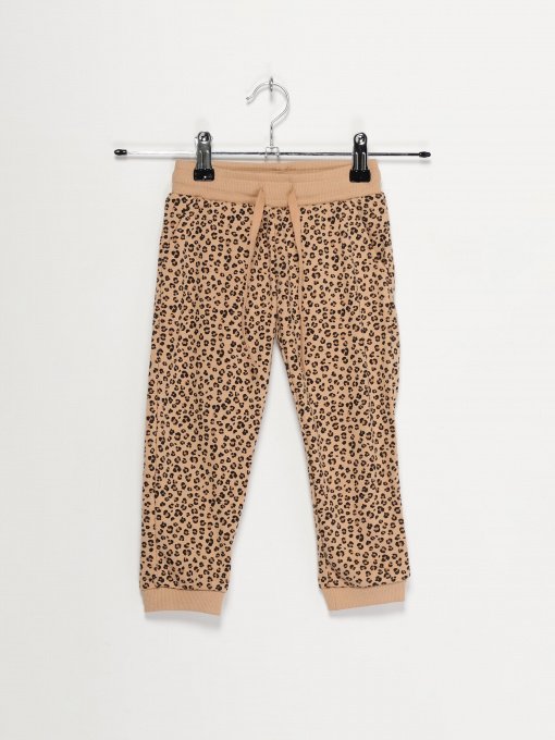 Штаны спортивные H&M модель 09251752_бежевий комб. Фото