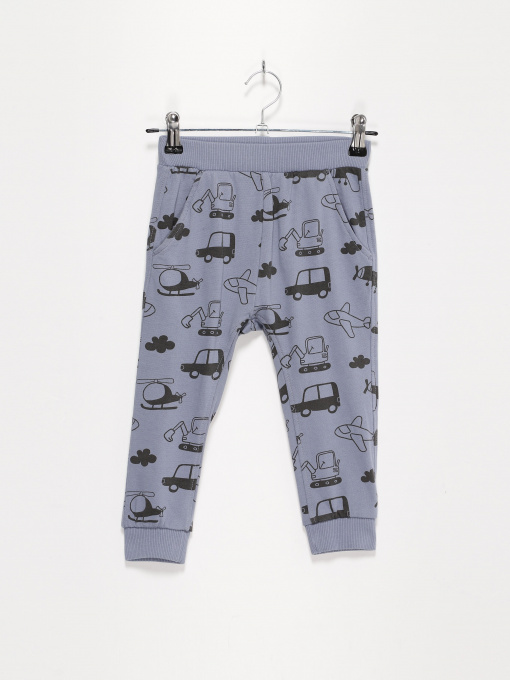 Штаны спортивные H&M модель 09260022_синій комб. Фото