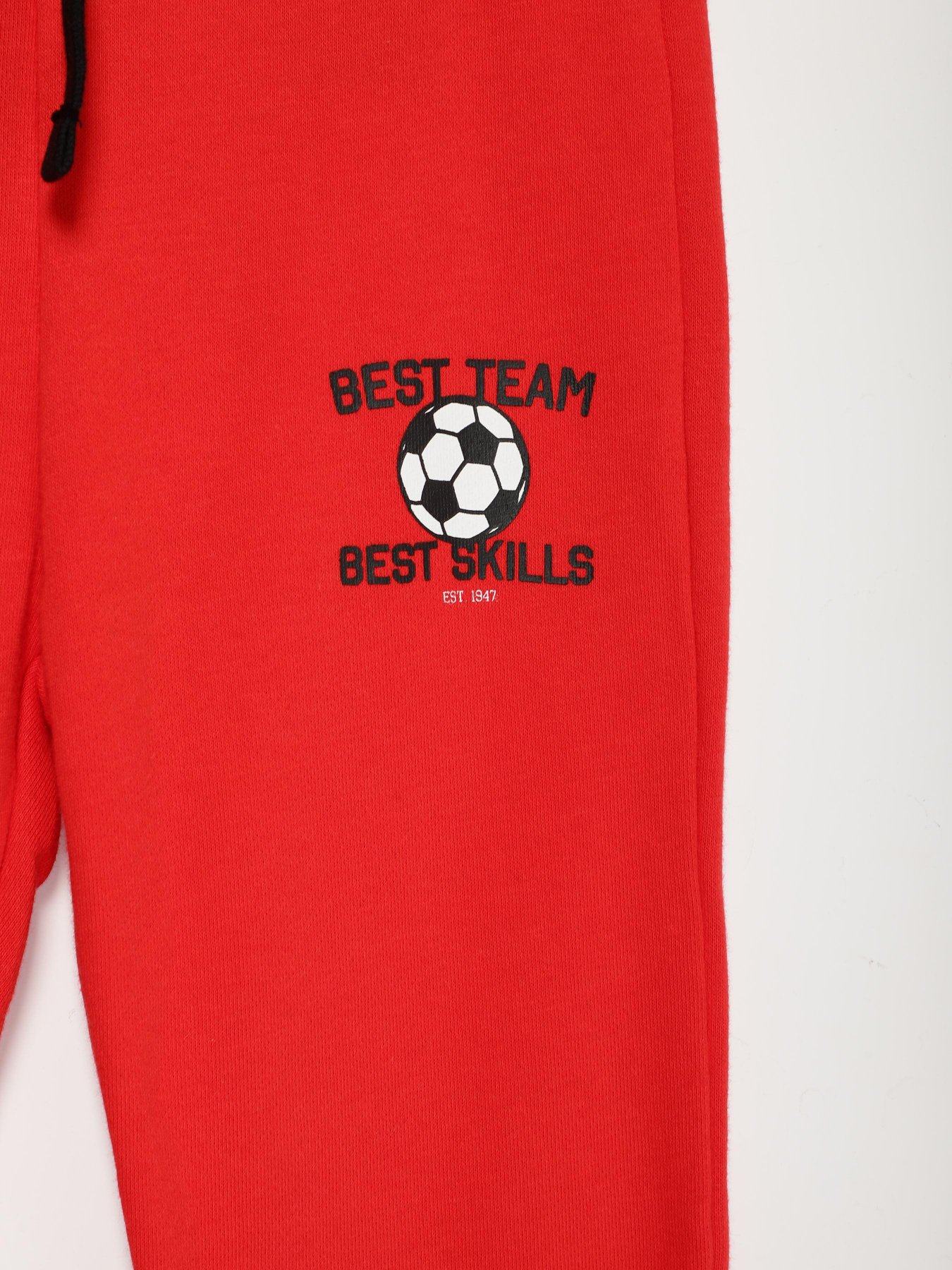 Штаны спортивные H&M модель 09283682_червоний комб. Фото