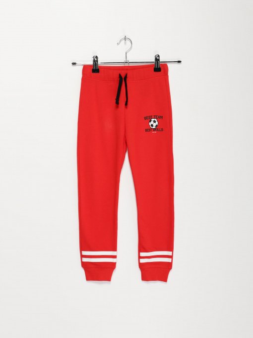 Спортивні штани H&M модель 09283682_червоний комб. Фото