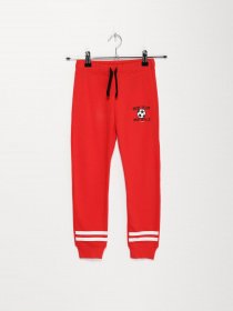 Спортивні штани H&M модель 09283682_червоний комб. Фото