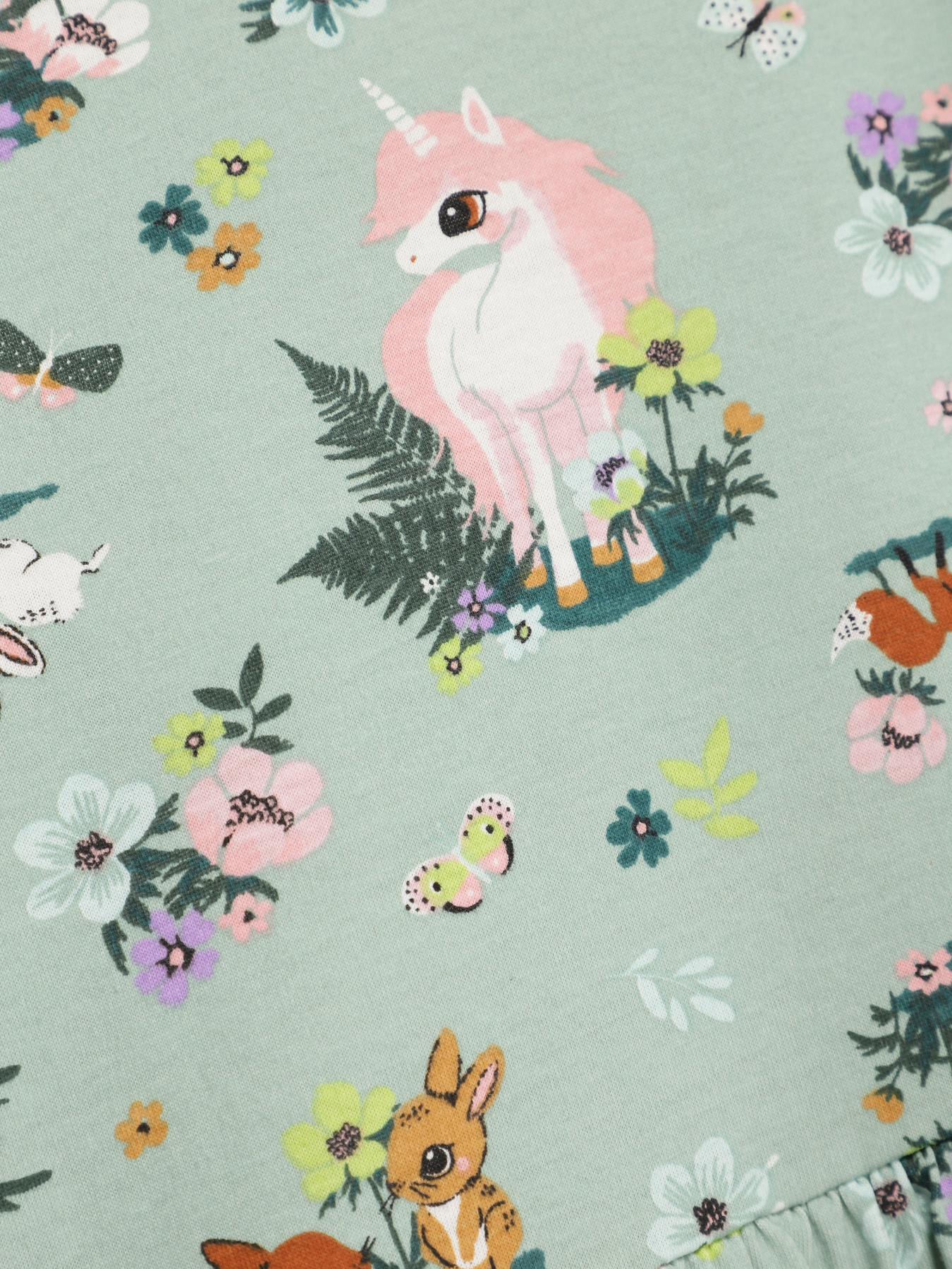 Платье мини H&M модель 0929076_зелений комб. Фото