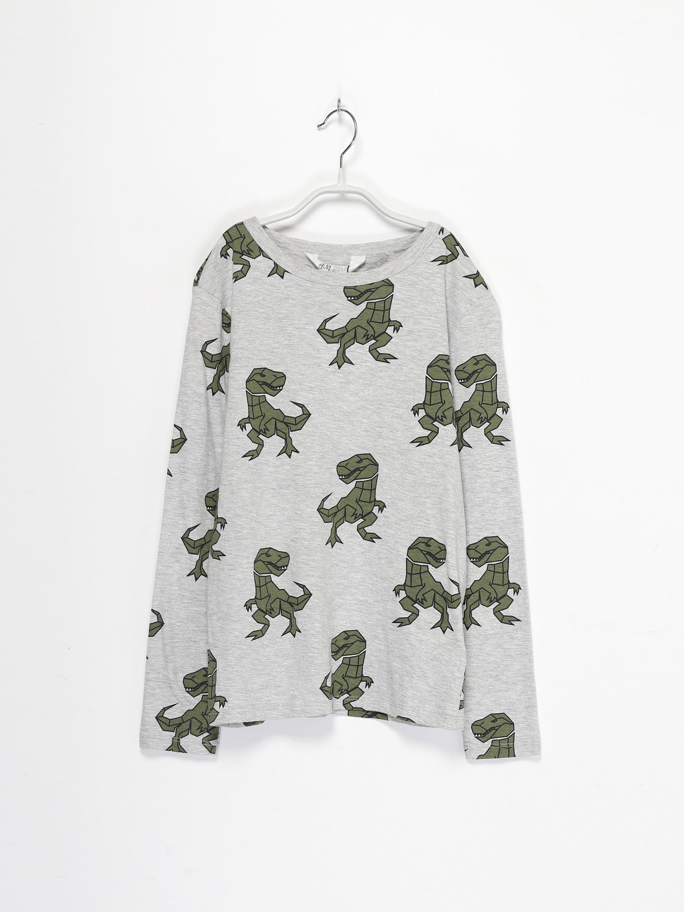 Лонгслив H&M модель 0934069_сірий комб. Фото