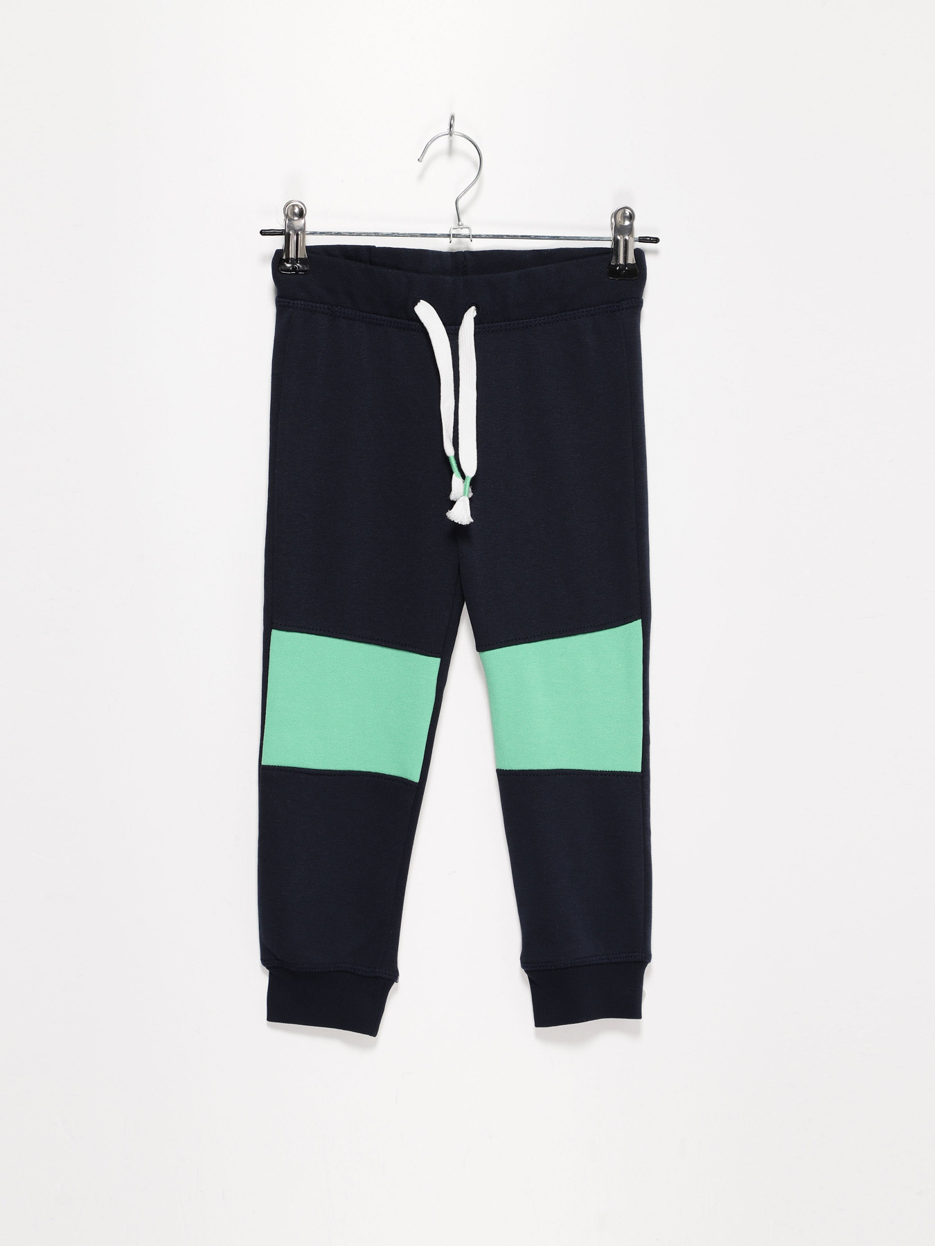 Штаны спортивные H&M модель 0936549_т.синій з зеленим Фото