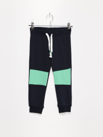 Штаны спортивные H&M модель 0936549_т.синій з зеленим Фото