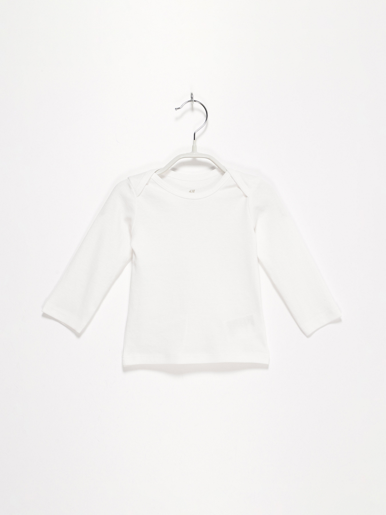 Лонгслів H&M модель 09370093_білий Фото