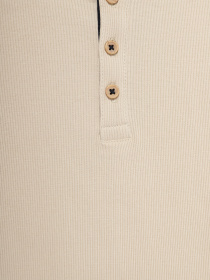 Лонгслив H&M модель 0937356_бежевий Фото