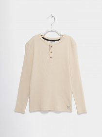 Лонгслив H&M модель 0937356_бежевий Фото