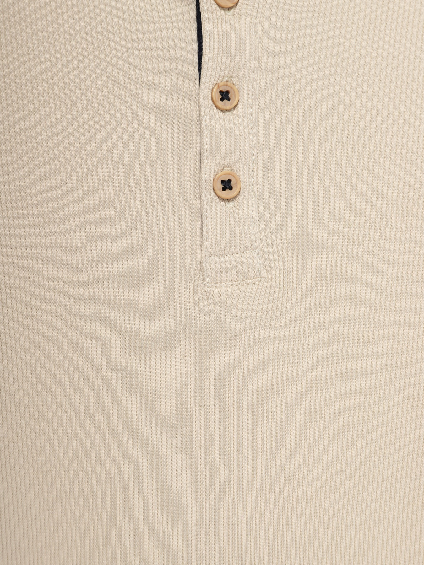 Лонгслів H&M модель 0937356_бежевий Фото