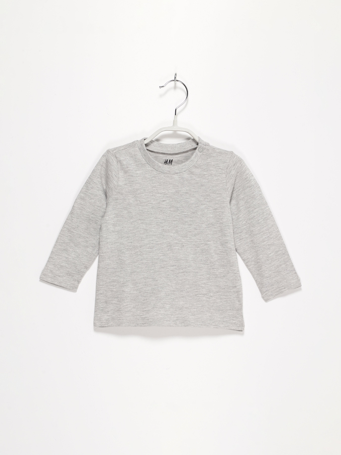 Лонгслив H&M модель 0942353_сірий Фото