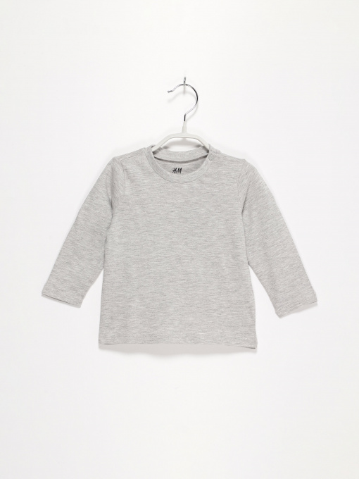 Лонгслив H&M модель 0942353_сірий Фото