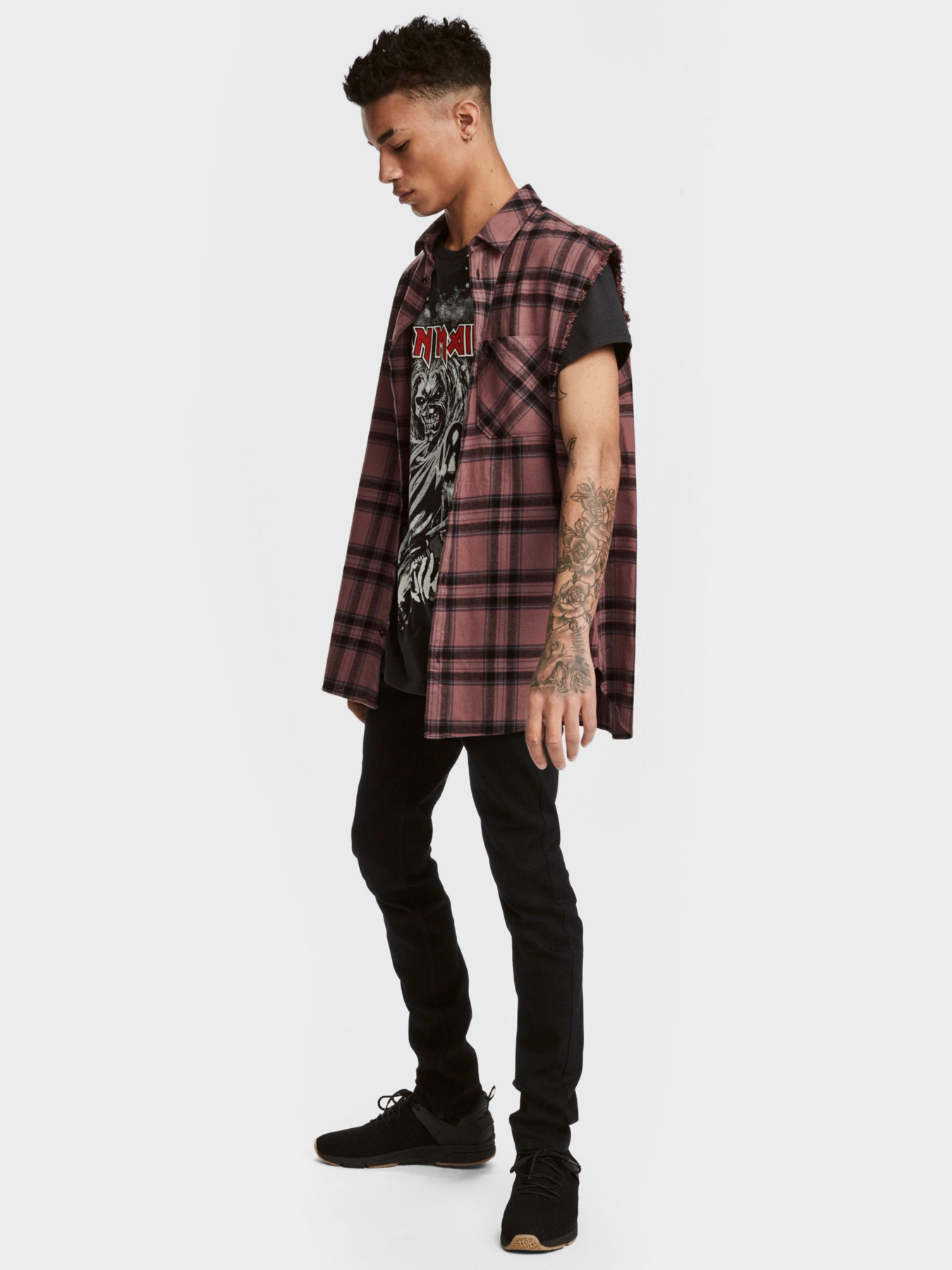 Скинни джинсы H&M модель 0125707_чорний Фото