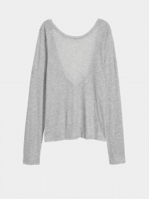 Лонгслив H&M модель 0593988_сірий Фото