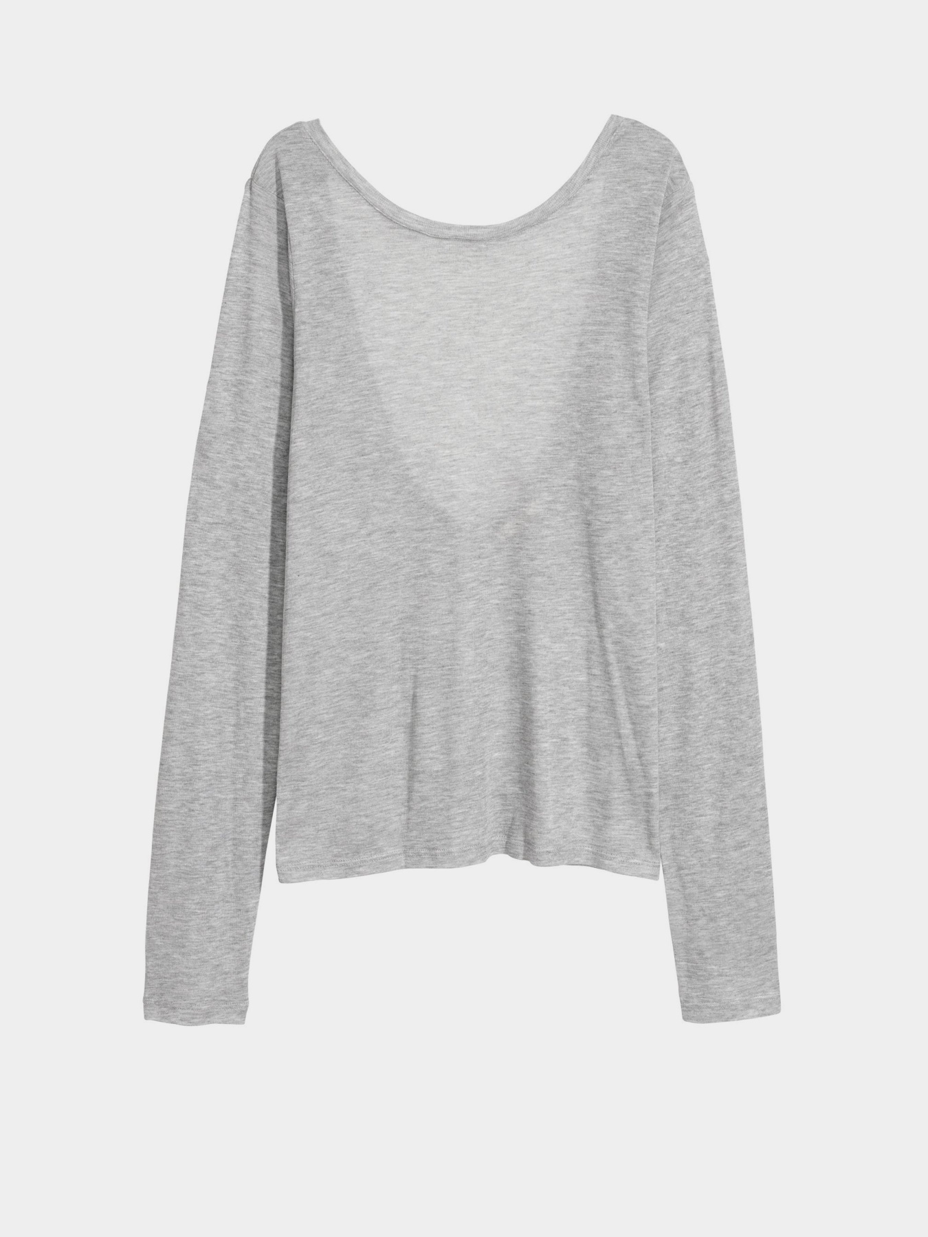 Лонгслив H&M модель 0593988_сірий Фото