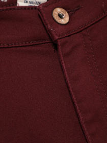 Брюки повседневные H&M модель 0405604_бордовий Фото