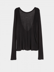 Лонгслів H&M модель 0593988_чорний Фото