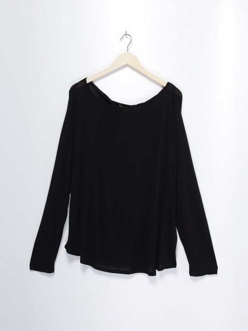 Лонгслив H&M модель 0407147_чорний Фото