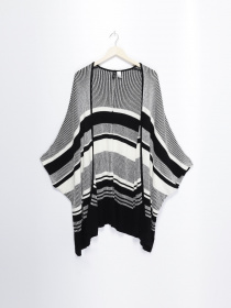 Кардиган H&M модель 0409933_чорний з білим Фото