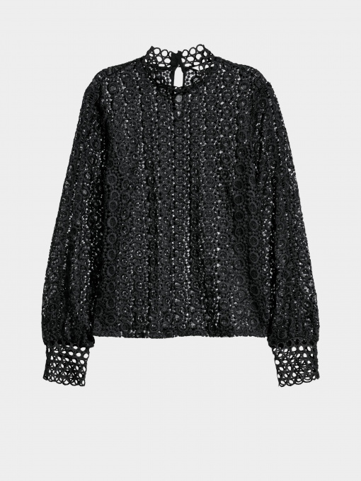 Блуза H&M модель 0596119_чорний Фото