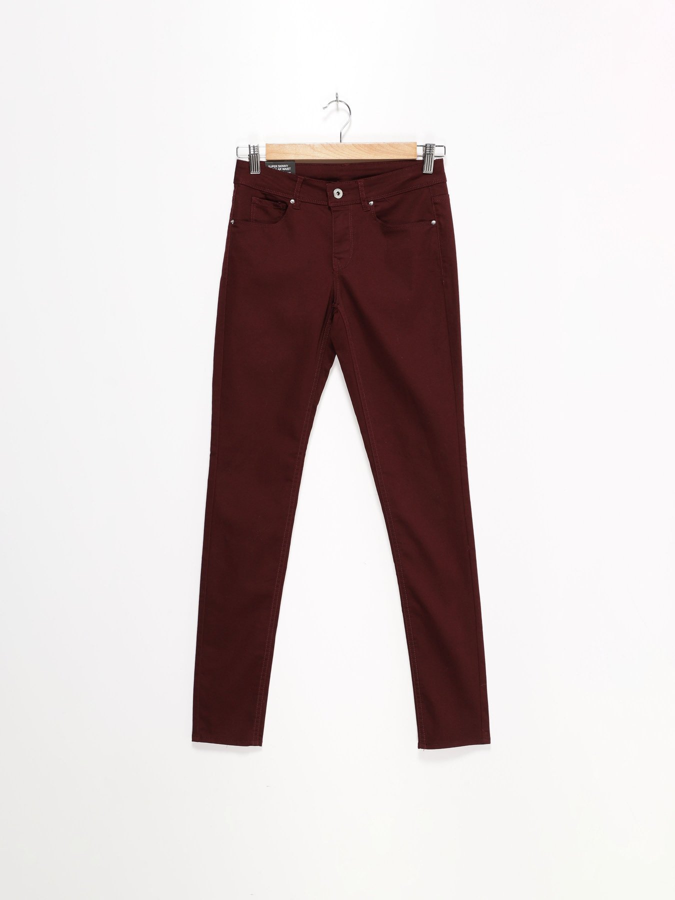 Штани повсякденні H&M модель 0412707_бордовий Фото