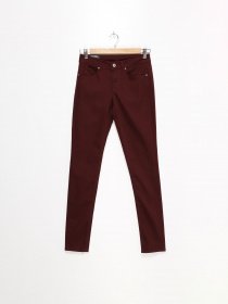 Повседневные штаны H&M модель 0412707_бордовий Фото