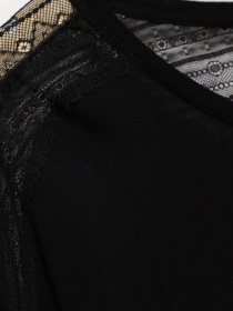 Лонгслив H&M модель 0413101_чорний Фото