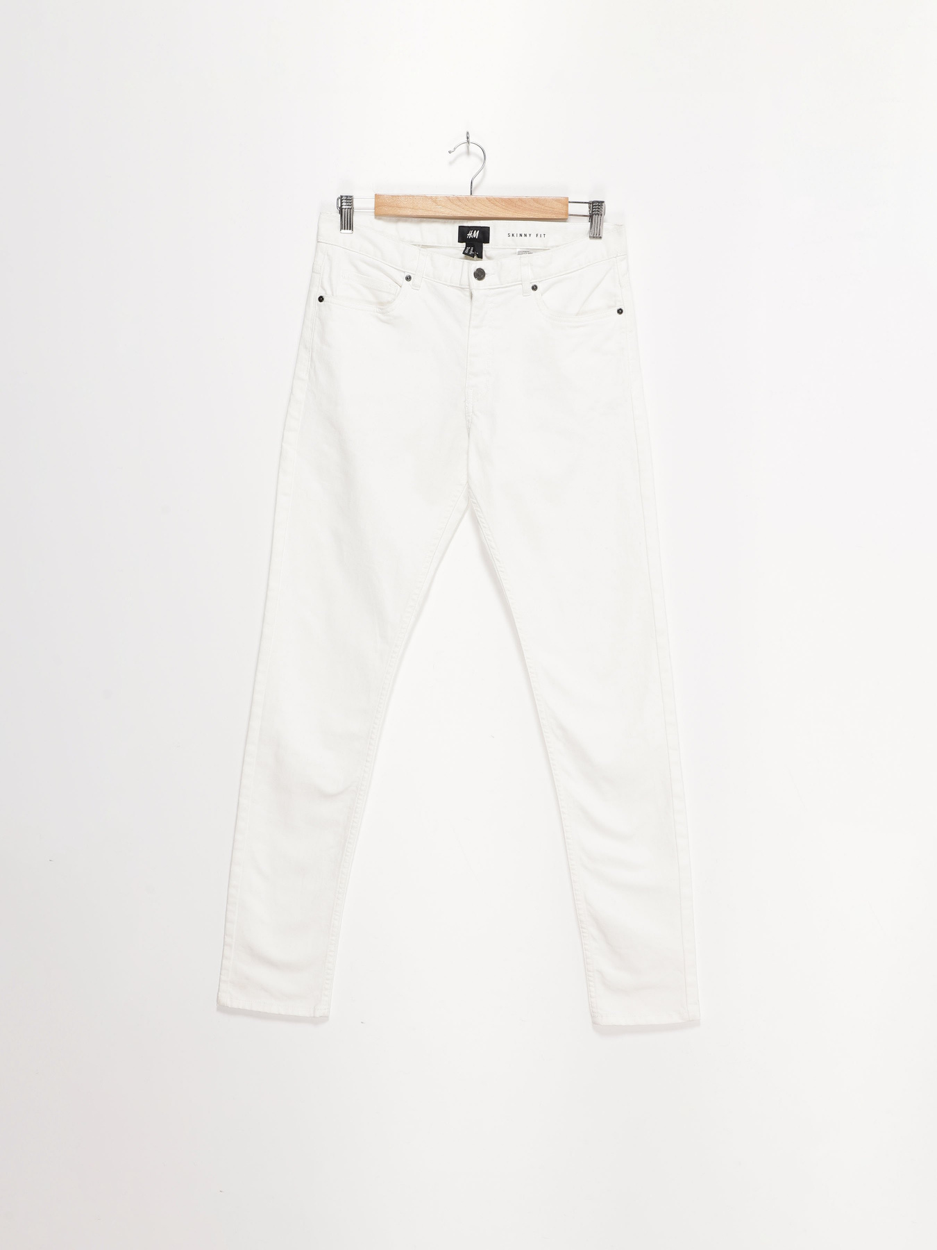 Прямые джинсы H&M модель 0416157_білий Фото