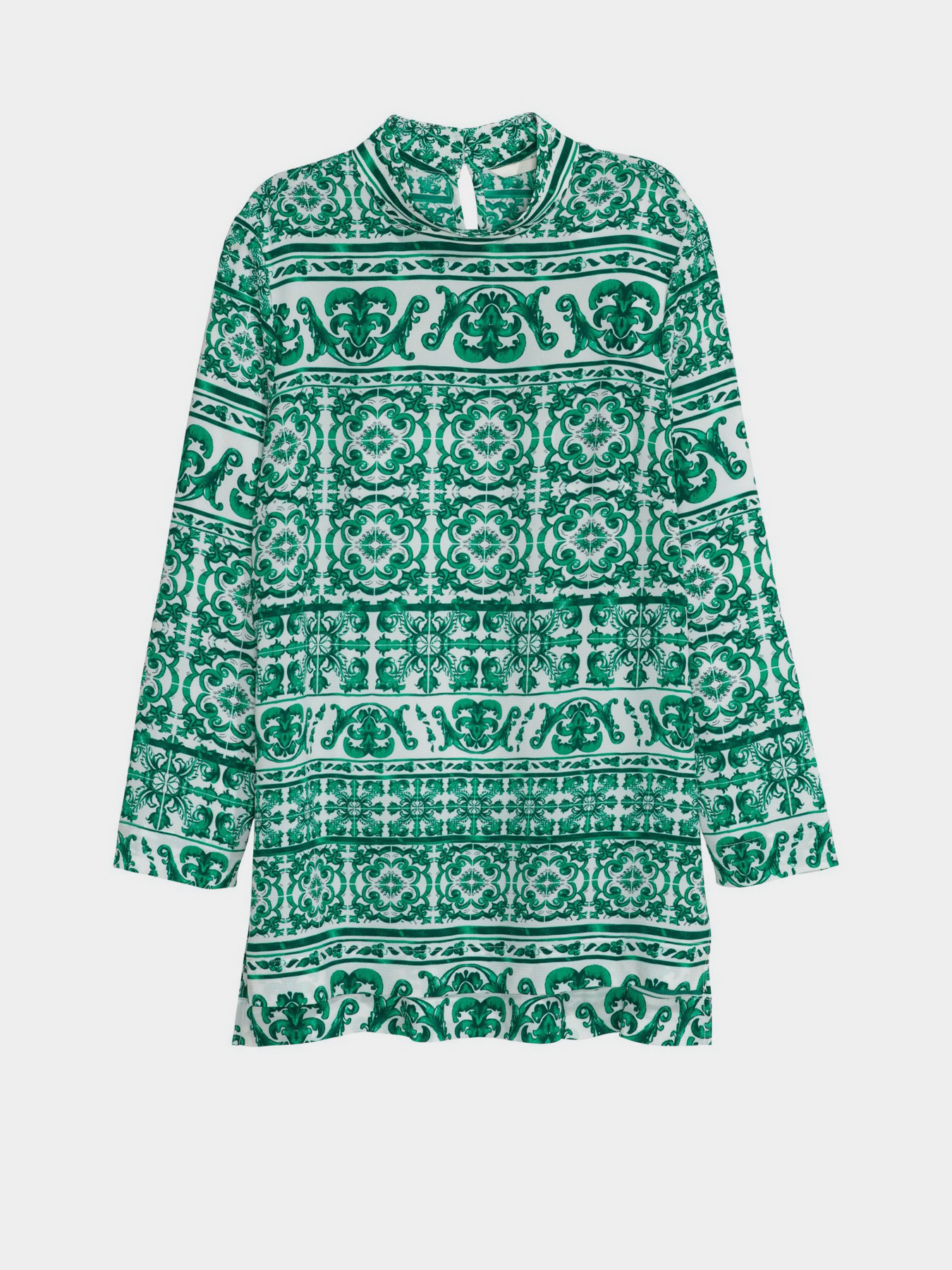 Блуза H&M модель 0417541_білий з зеленим Фото